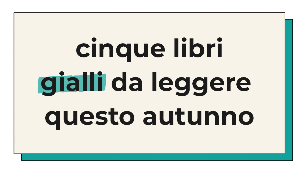 Libri gialli da leggere questo autunno Copertina