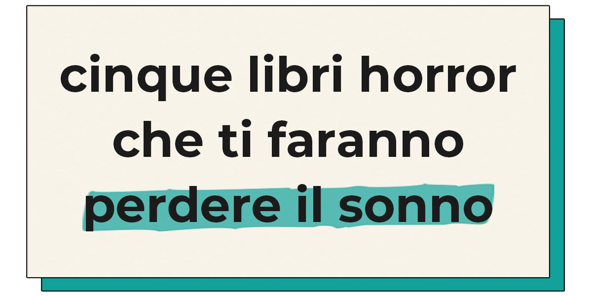 Libri horror perdere sonno Copertina