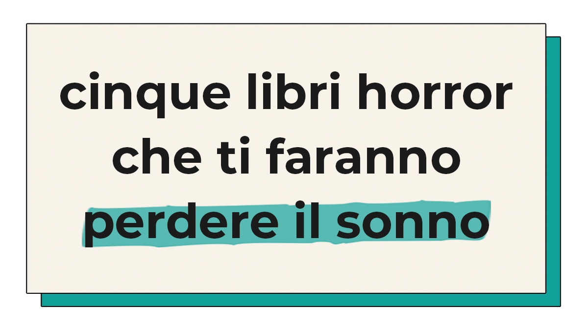 Libri horror perdere sonno Copertina